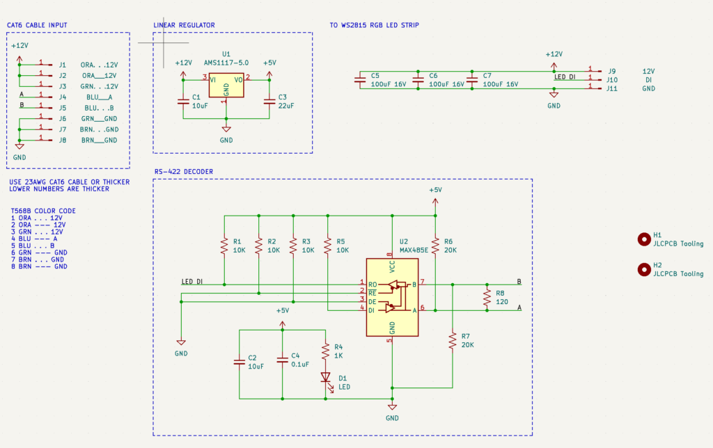 Single Cat-6 Power and Data for WS2815 LED strips – Please stop talking ...